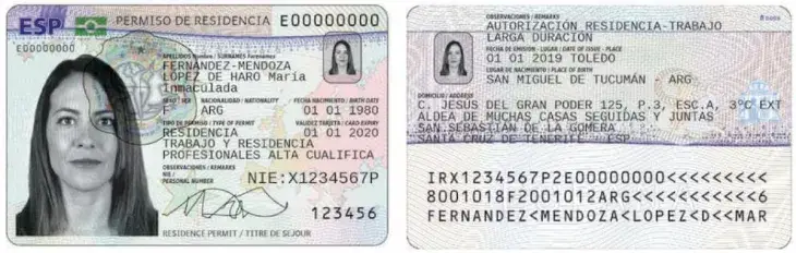 example TIE Card